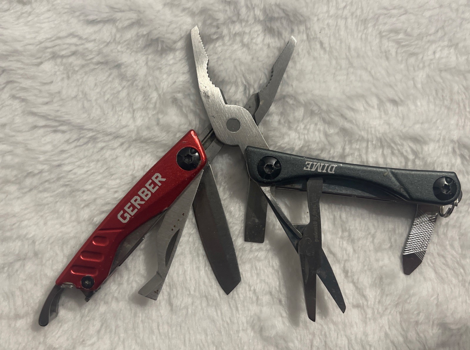 Gerber Dime Mini Keychain Butterfly 10-in-1 Multitool / Black in Great Condition