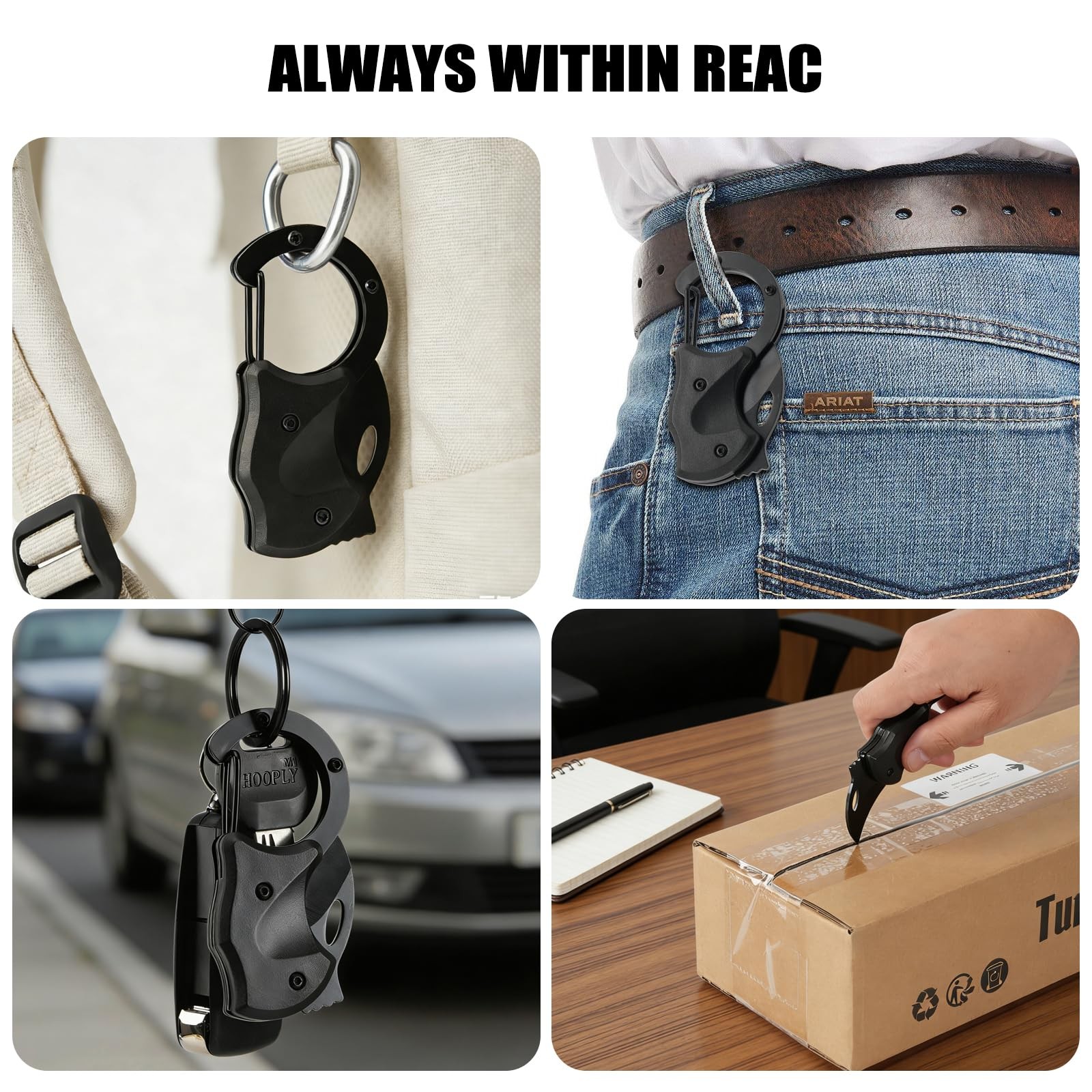 Keychain Tool – Mini Box Cutter, Compact EDC & Package Opener for Men, Multi-…