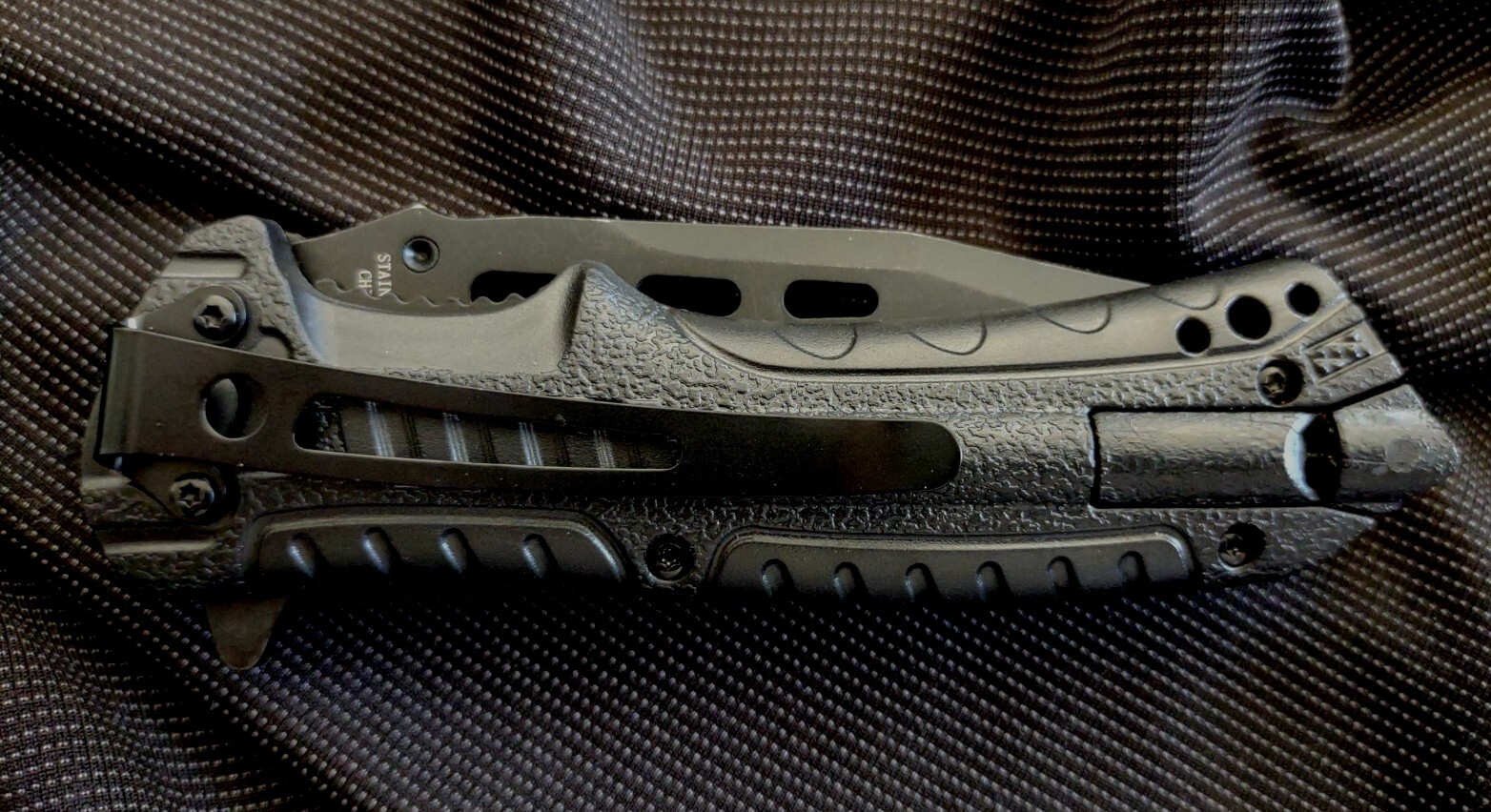 8″ Black Spring Assisted Locking Pocket Knife Folding Tactical Rescue Camping