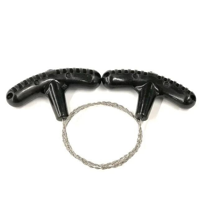 Portable Stainless Steel Wire Saw Survival Camping Hand Chain Saw EDC Tool