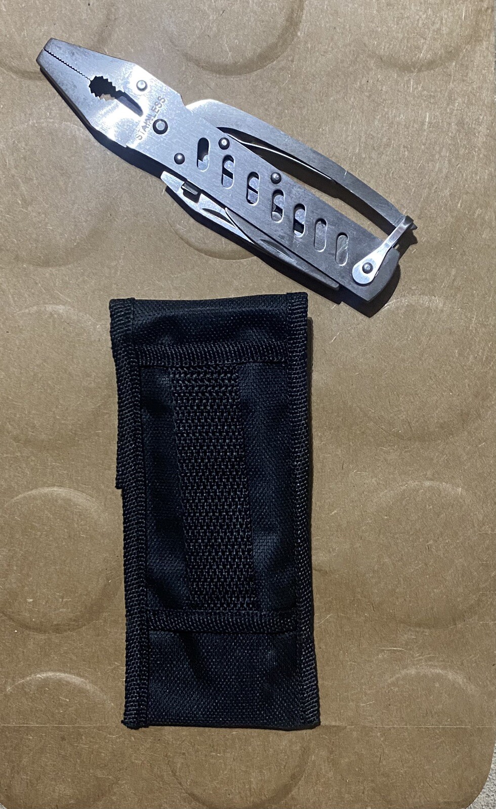All-Trade (?) Multi-tool Pliers Set with Case-5 Multi-use Blades-Stainless Steel