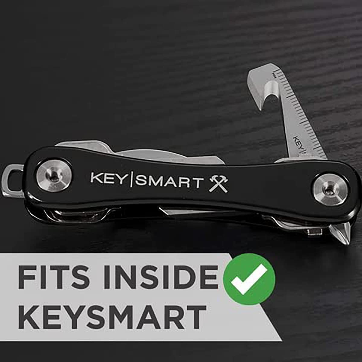 KeySmart Key Chain MultiTool – 5-in-1 Multi Purpose Keychain Tool with Box Op…