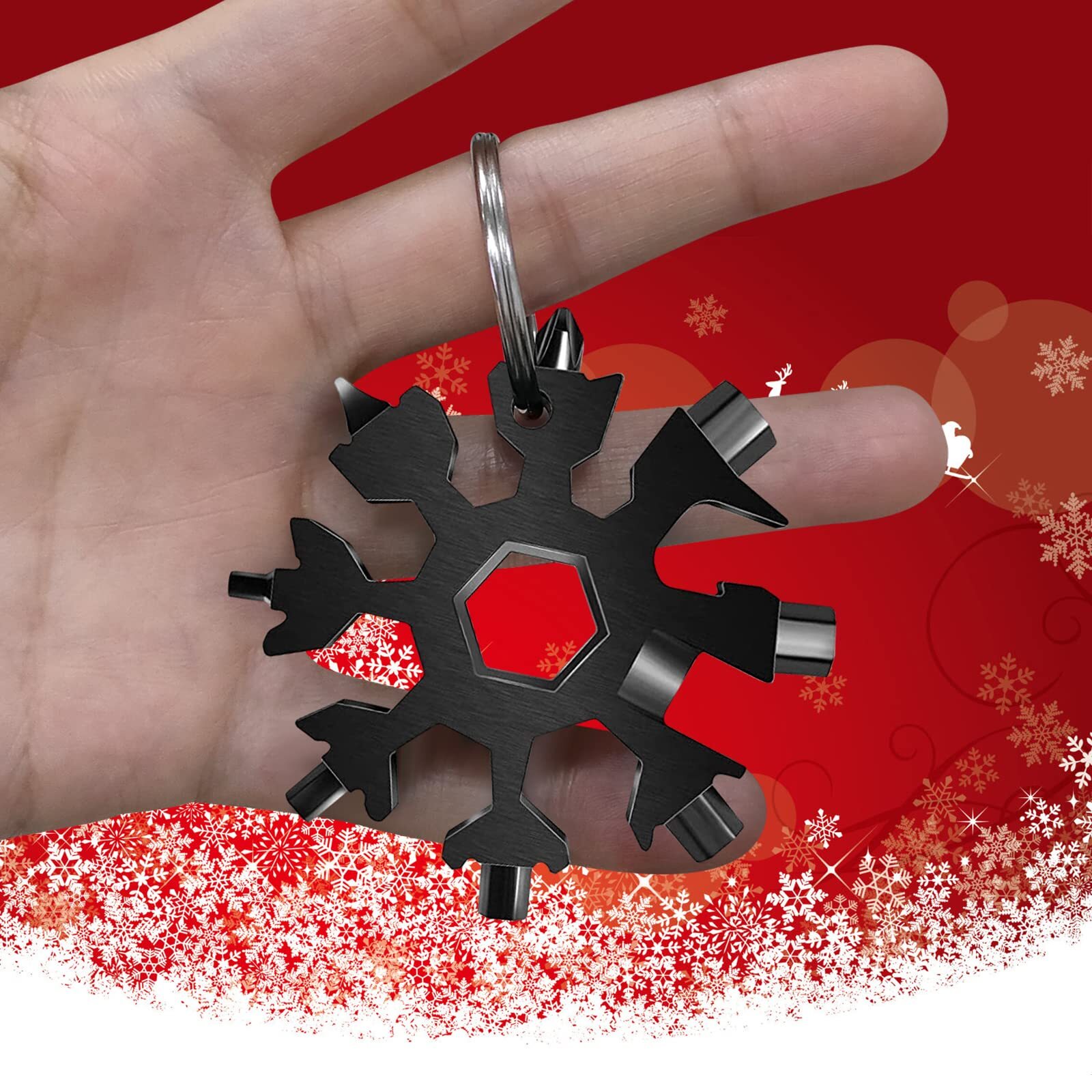 9 Packs Snowflake Multi Toolsnowflake Wrench/bottle Opener/screwdriver Kit 18 In