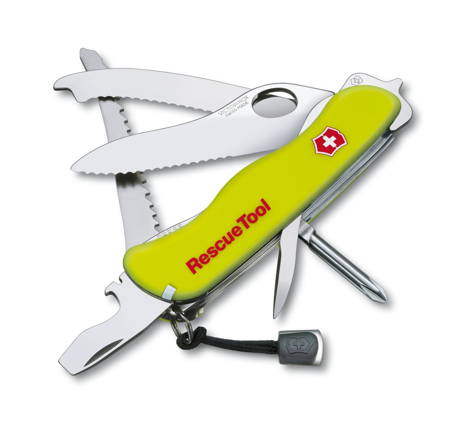 Victorinox Rescue Tool Glow In the Dark Yellow Swiss Army knife, 0.8623.MWN, NIB
