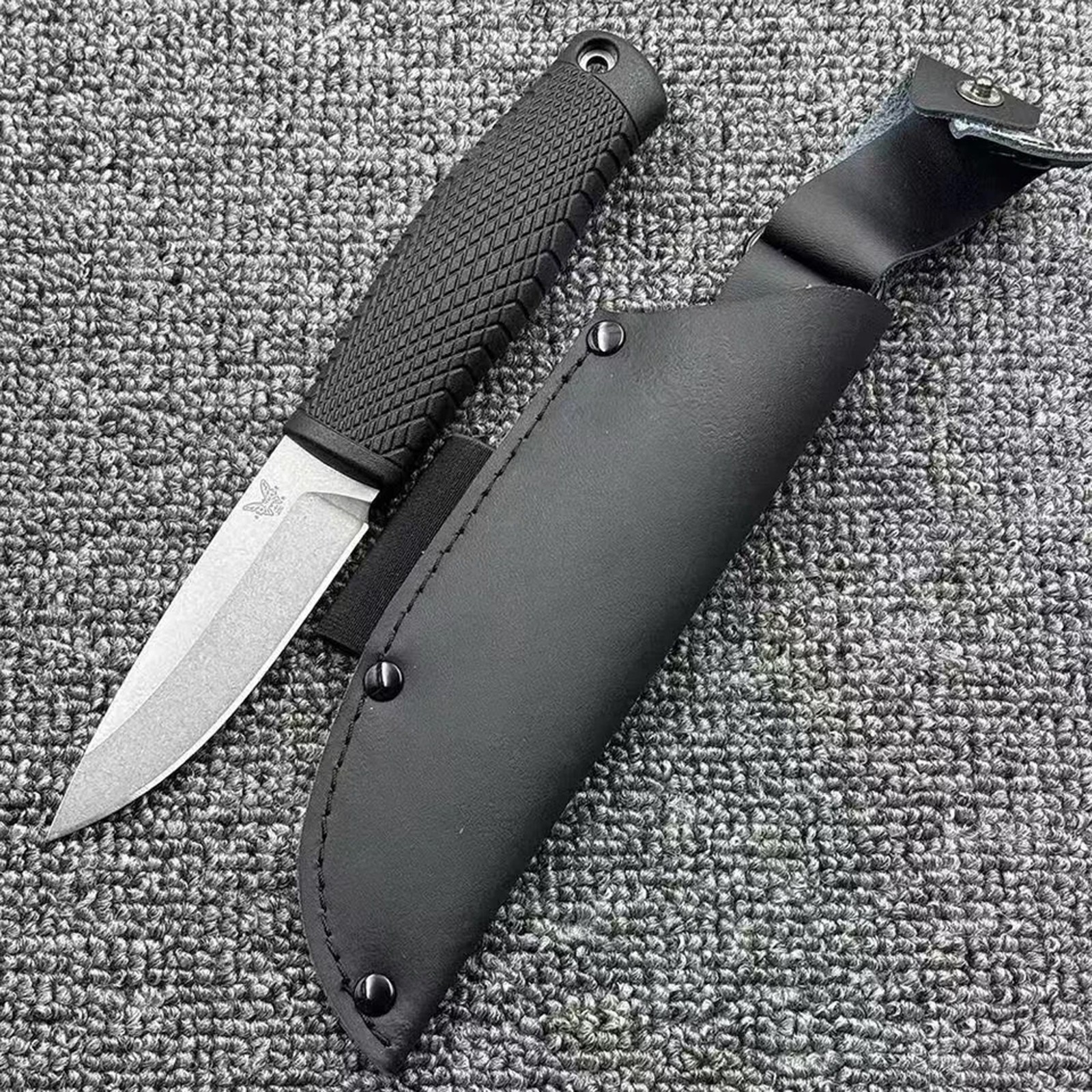 Straight Outdoor Camping Survival Tactical Tool knife With a protective case