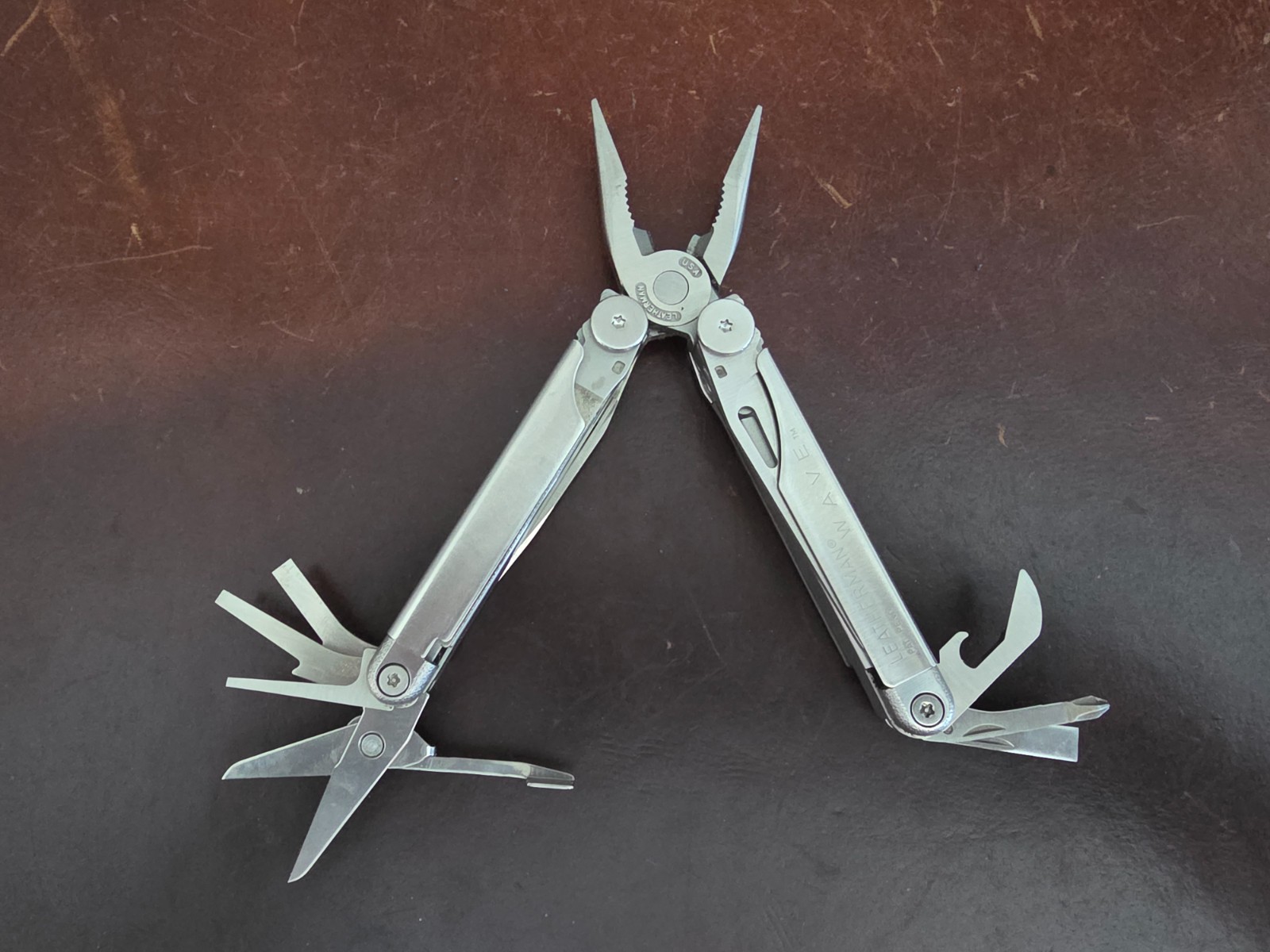 Vintage 2001 Leatherman Original Wave Multi tool Excellent w Nylon Sheath 069s