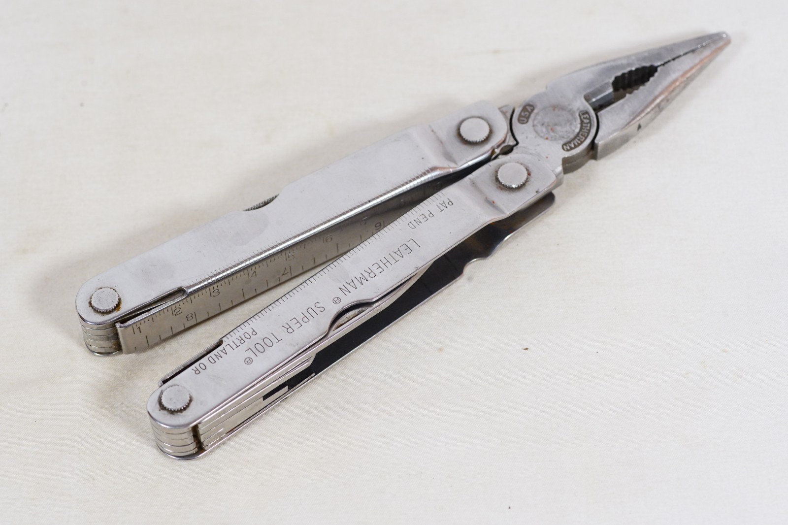 Vintage Leatherman Multi-Tool Pocket Knife Leather Sheath FOR PARTS REPAIR READ!