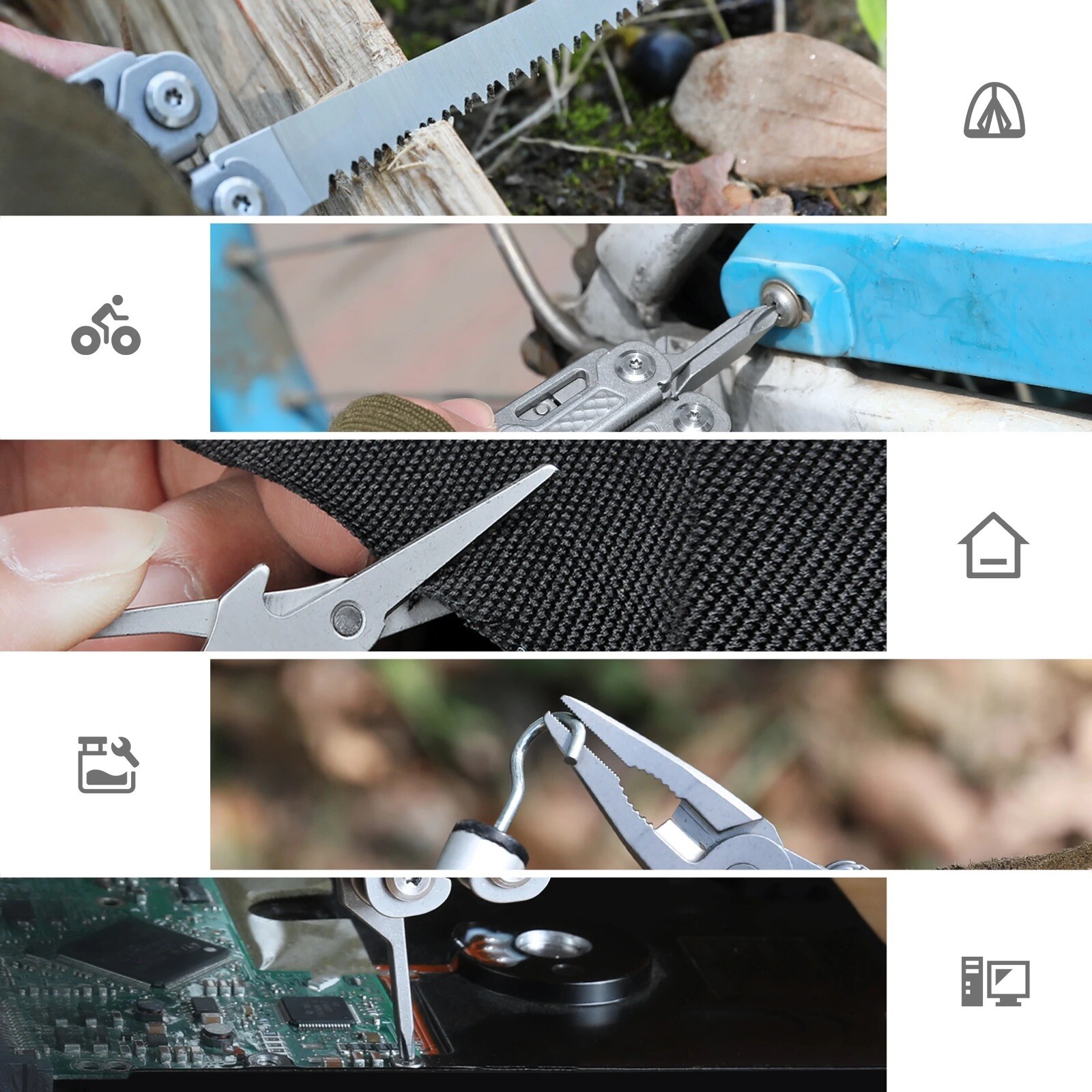 SWISS TECH 17 in 1 Multi Plier Folding Plier Wire Stripper Outdoor Camping Multi