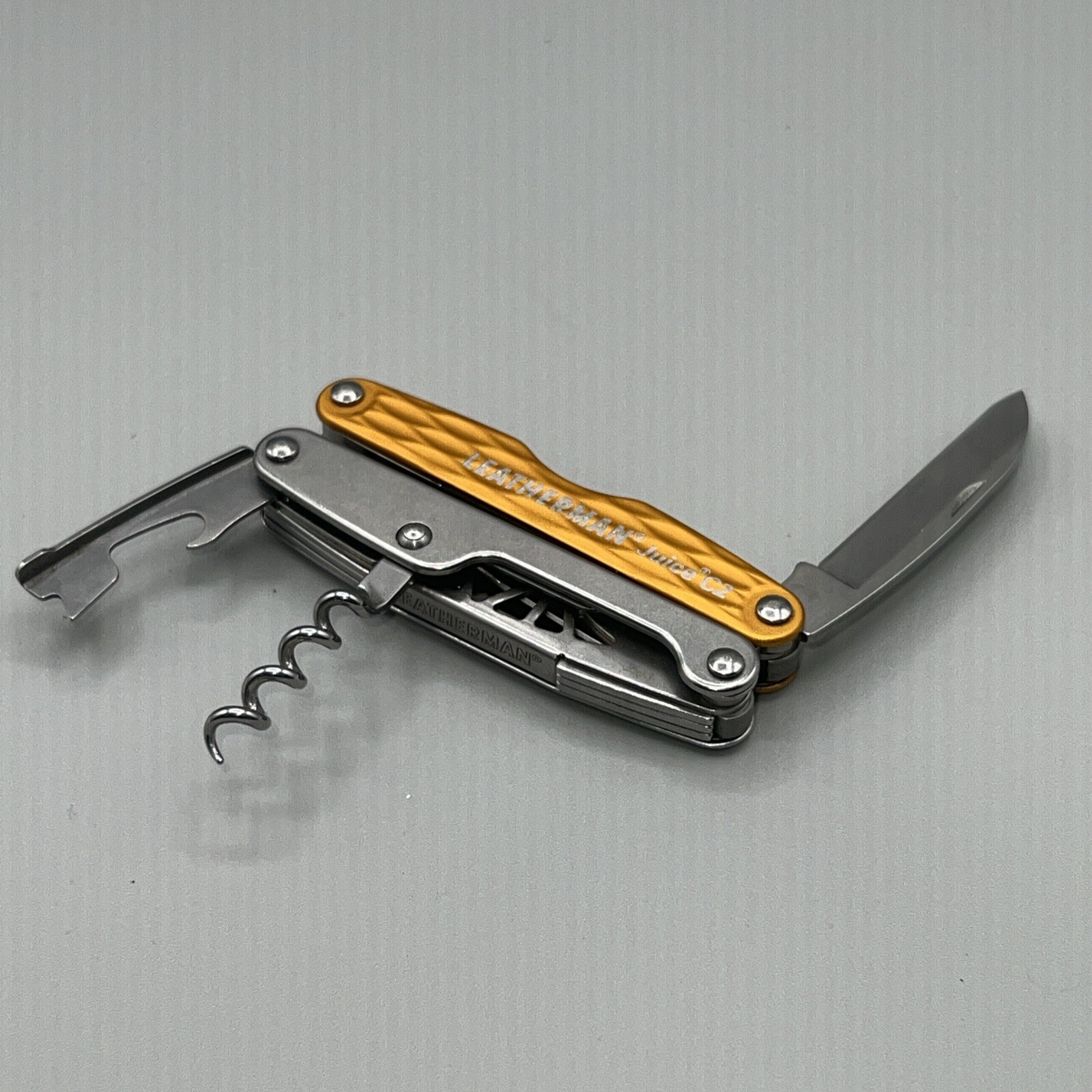 Leatherman Juice C2 831918 Sunrise Yellow Rare Discontinued Display Model