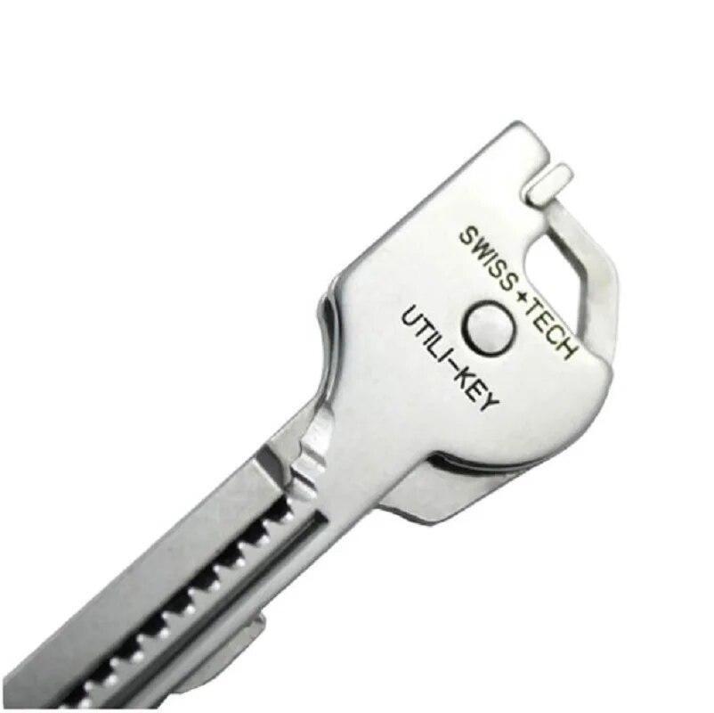 6 in 1 Utili-key Multi Tool Keyring Knife Screwdriver Outdoor Camping Survival