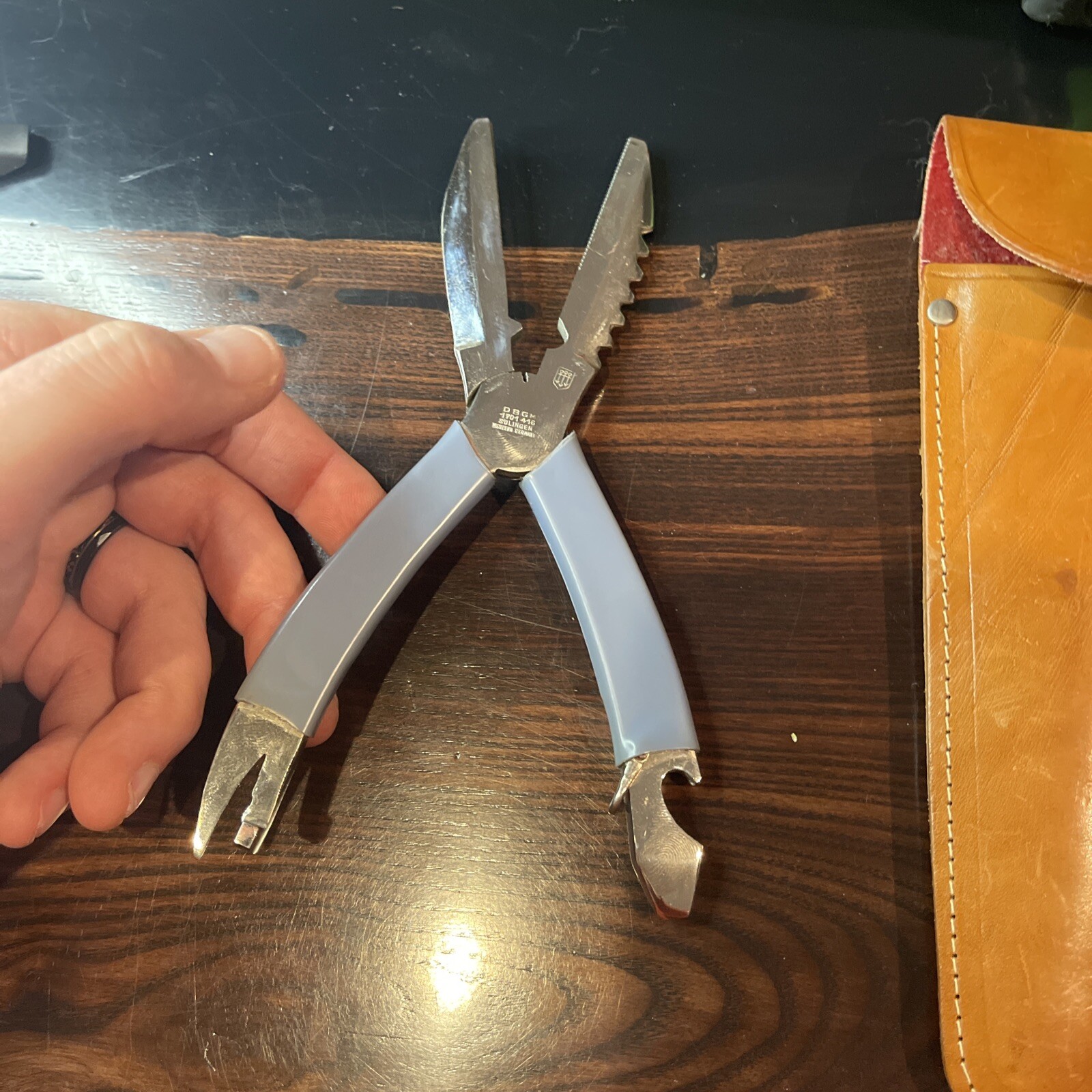 Vintage hand tool multi tool DBGM Solingen west german with sheath
