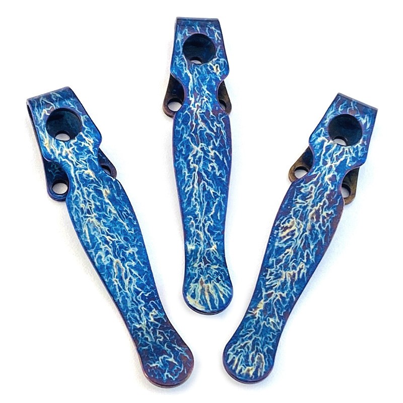 1PC. TC4 Deep Carry Pocket Clip for Spyderco C229 Shaman 7 Colors