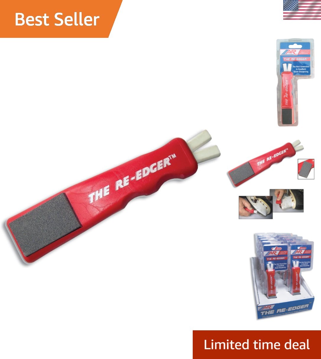 Extra Fine Grit Re-Edger – Handheld Tool for Precision Skate Blade Sharpening