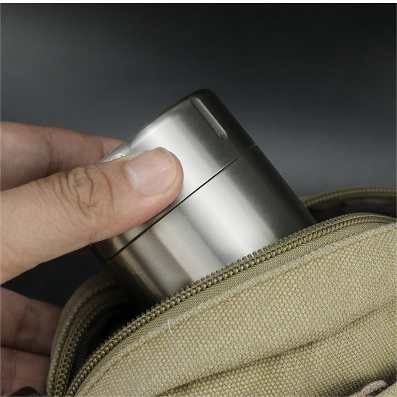 Waterproof Titanium Pill Holder Case Container Organizer Jewelry Tea Storage Box