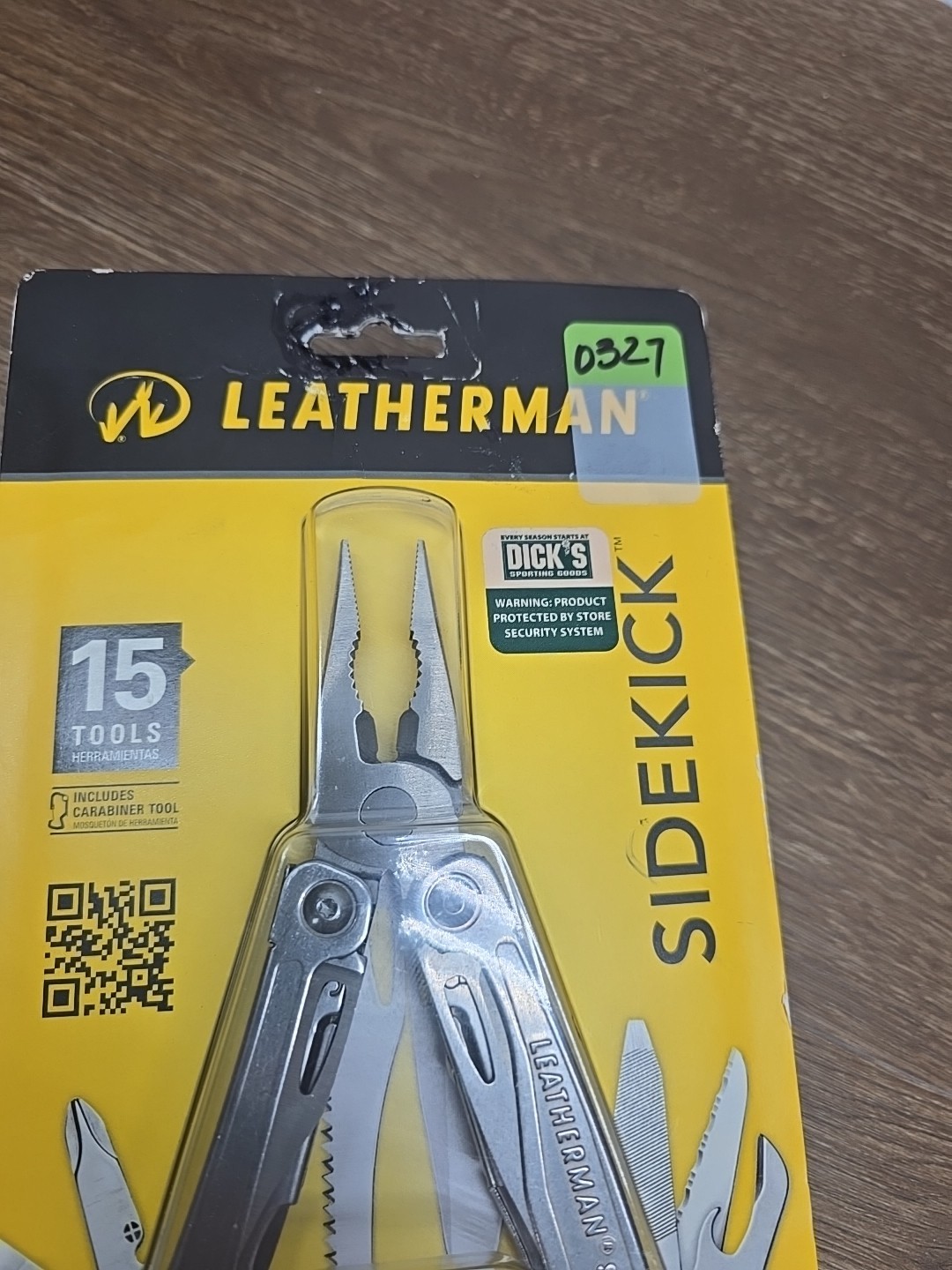 Leatherman Sidekick 15 Tools Pocket Clip, Carabiner & Leather Sleeve USA 831428