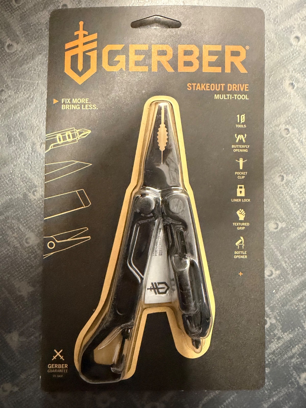 Gerber Stakeout Drive Multi-Tool 10 Tool Pliers – Black