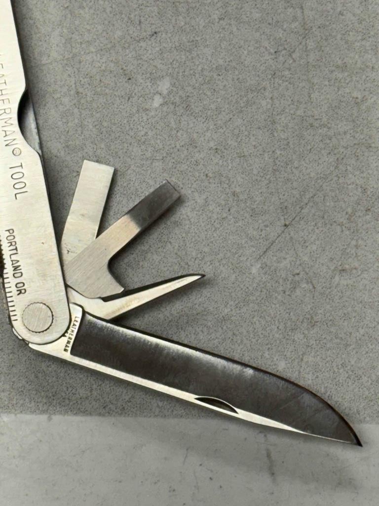Vintage Leatherman PST ? Multi Tool w/ Bit Driver + 6 Bits Pouch Made in USA