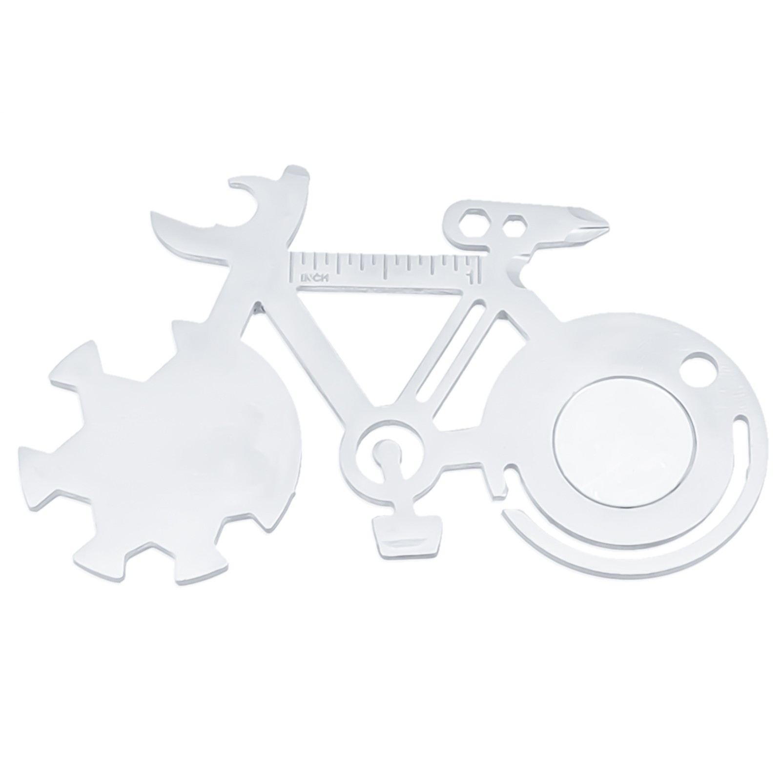 Bicycle Multitool Card Wrenches 14-In-1 Bicycle Silver Stainless Steel