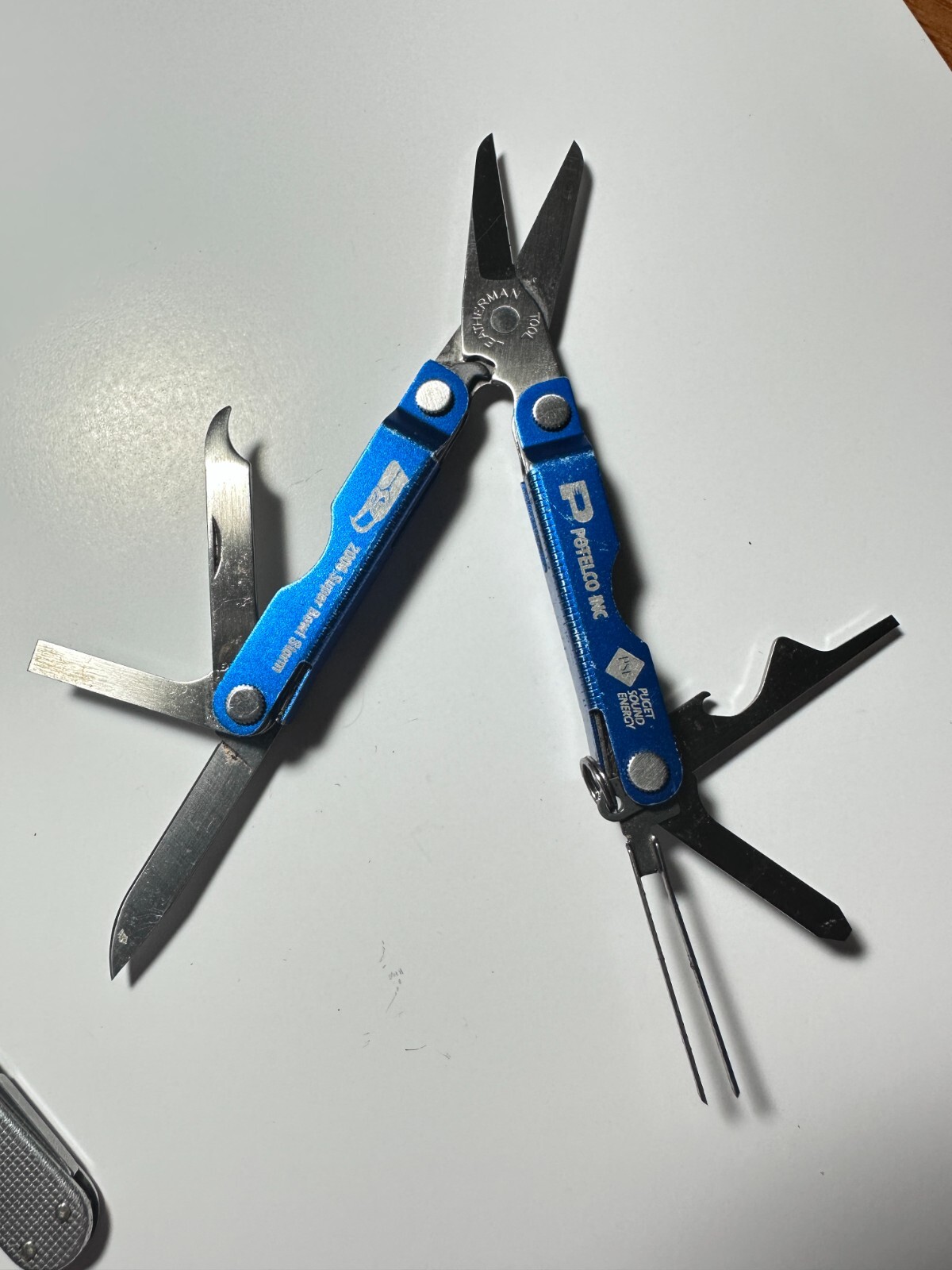 Leatherman MICRA Blue SEATTLE SEAHAWKS 2006 Super Bowl Potelco Multi Tool Knife