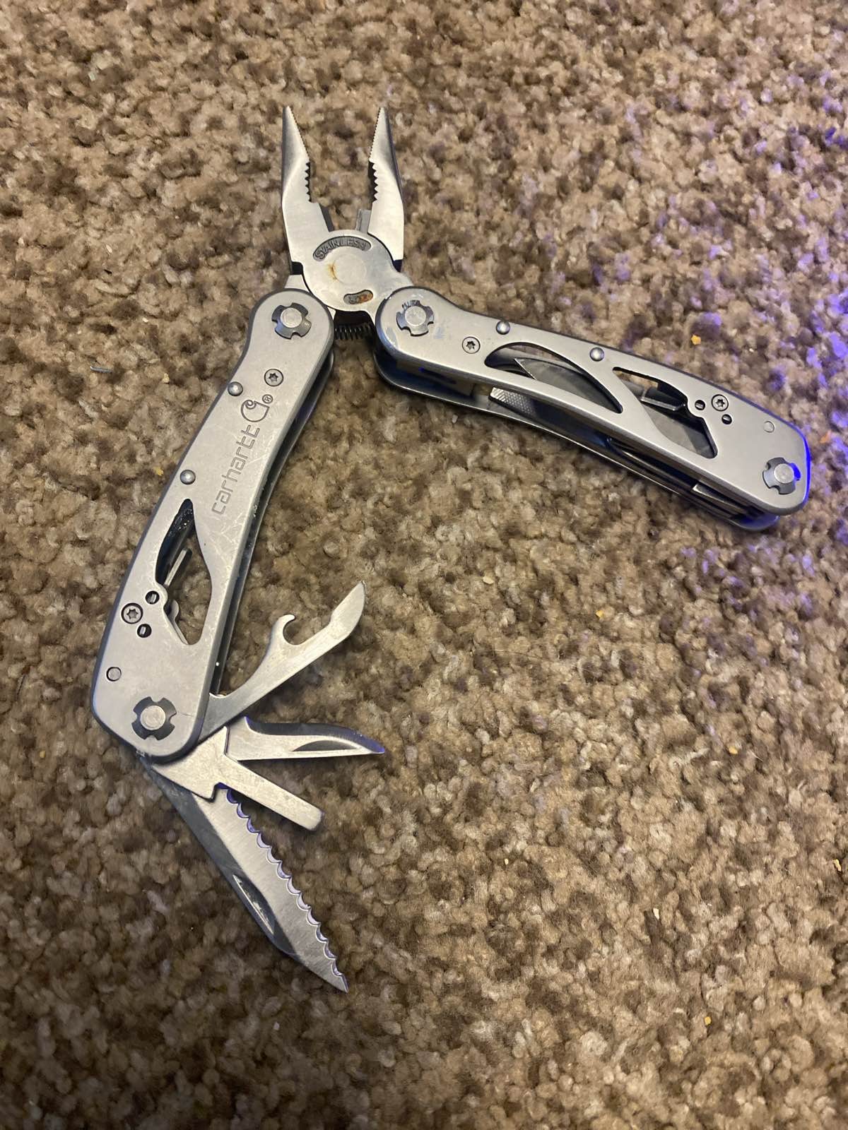 Carhartt Stainless Multi-Tool Pliers Pocket Knife EDC Survival Gear
