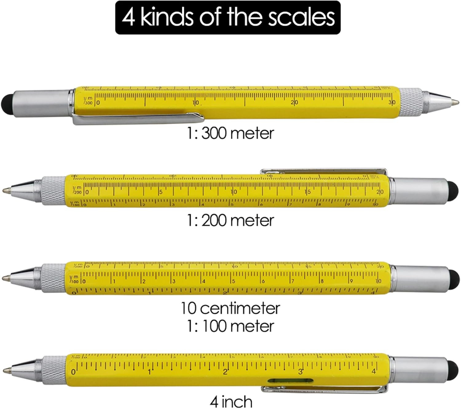 Gifts Multi Tech Tool 6 in 1 Stylus Pen – Screwdriver With Ruler, Levelgauge, Ba
