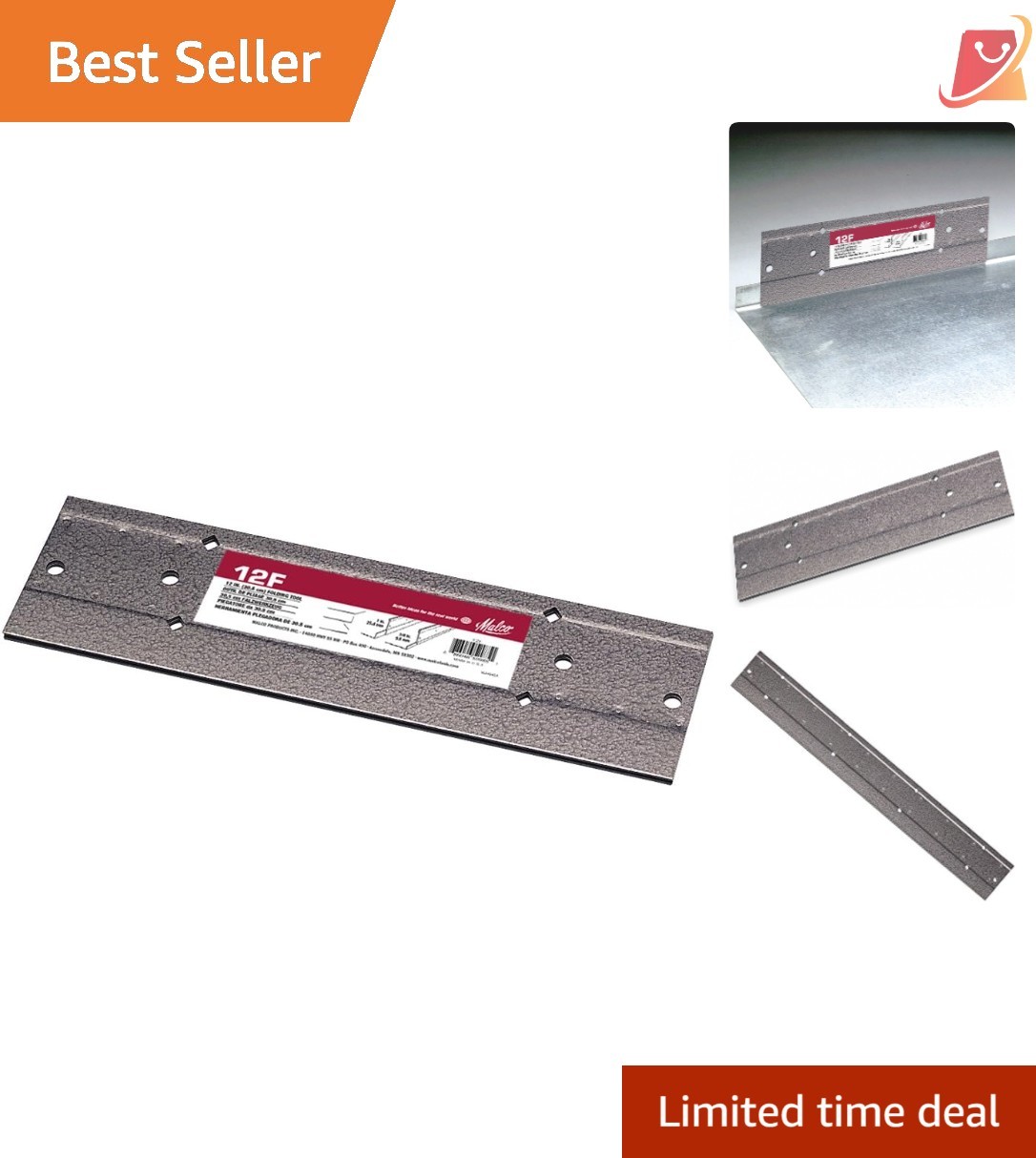 12 Inch Folding Tool Alloy Steel Portable HVAC Ductwork Folds