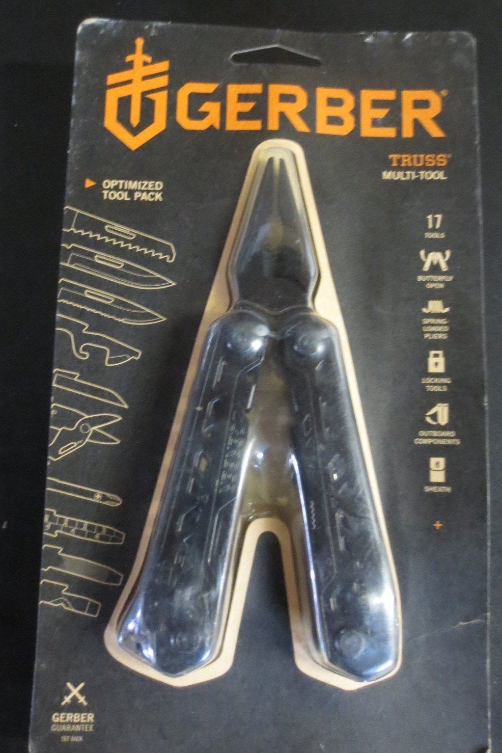 Gerber Truss Stainless Steel Multi Tool, Black – 31-003882