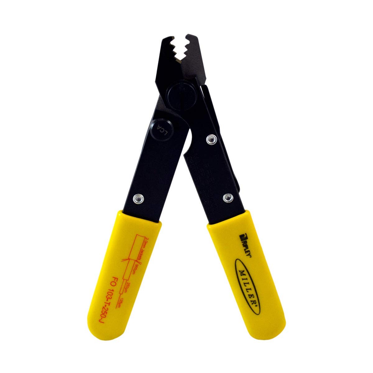 Miller FO 103T250J Series ThreeHole Fiber Optic Stripper for Working Technici…