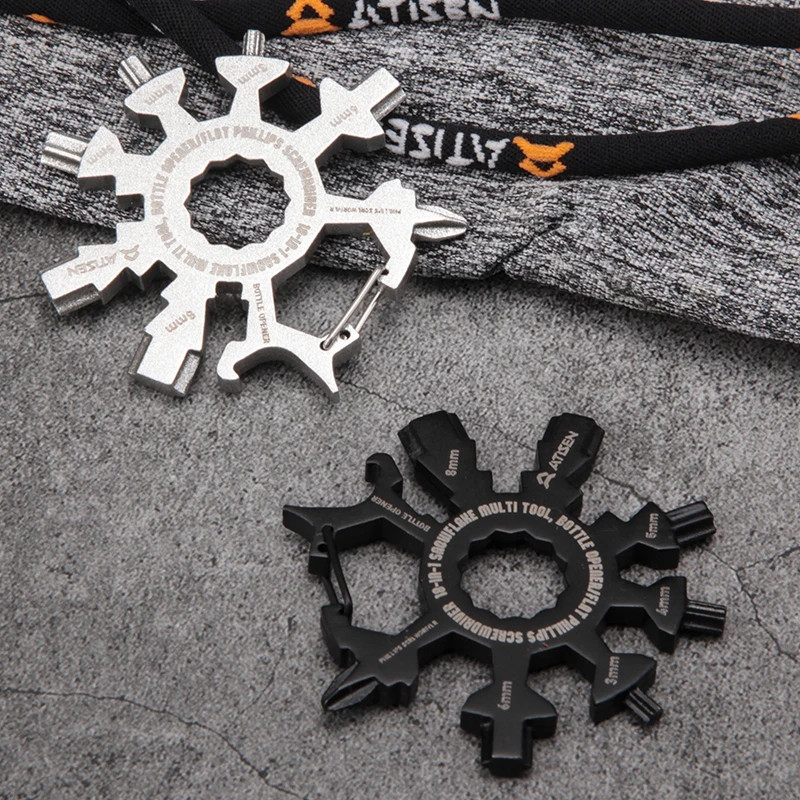 Multifunctional Snowflake Wrench Tool Popular Portable Stainless Steel Creative