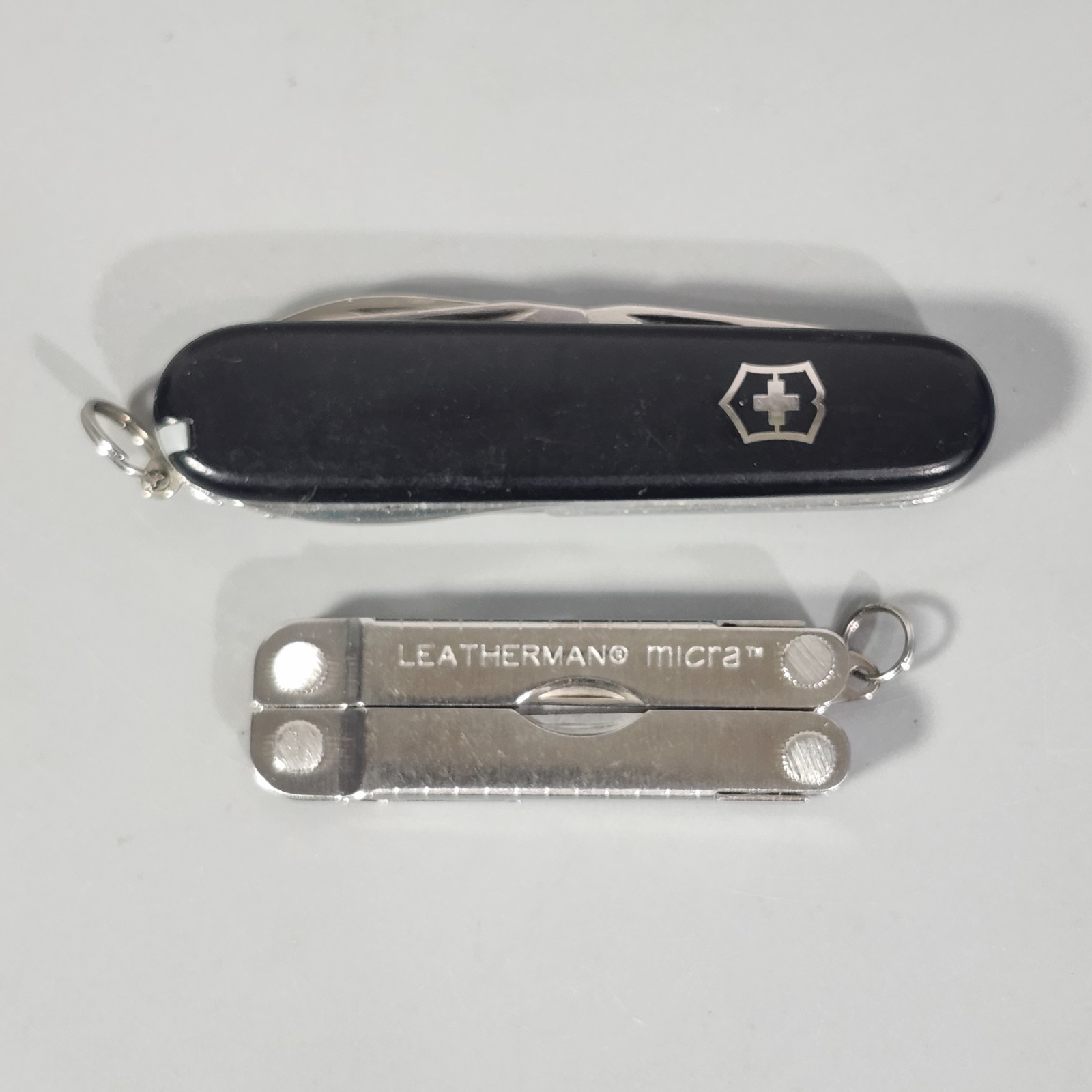 Leatherman Micra Black Swiss Army Knife Victorinox Sussie Officer Multi-Tool Lot
