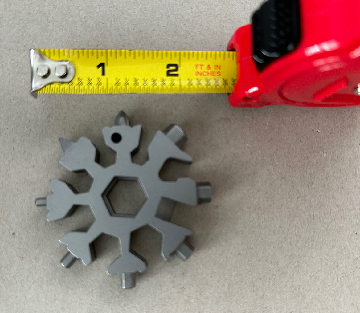 18 in 1 Snowflake Multi Tool Bottle Opener Flat Phillips Nut Screwdriver