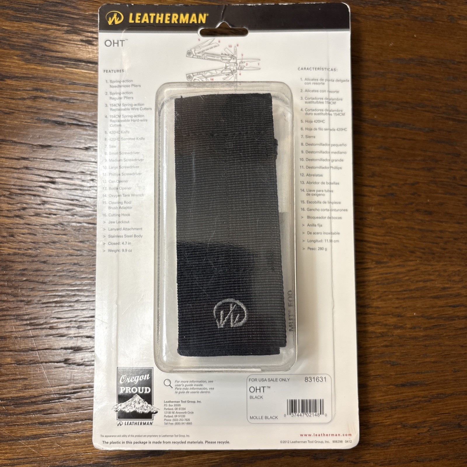 NEW 2012 Leatherman OHT Molle Black 16 Tools New In Sealed Shell Collector Grade