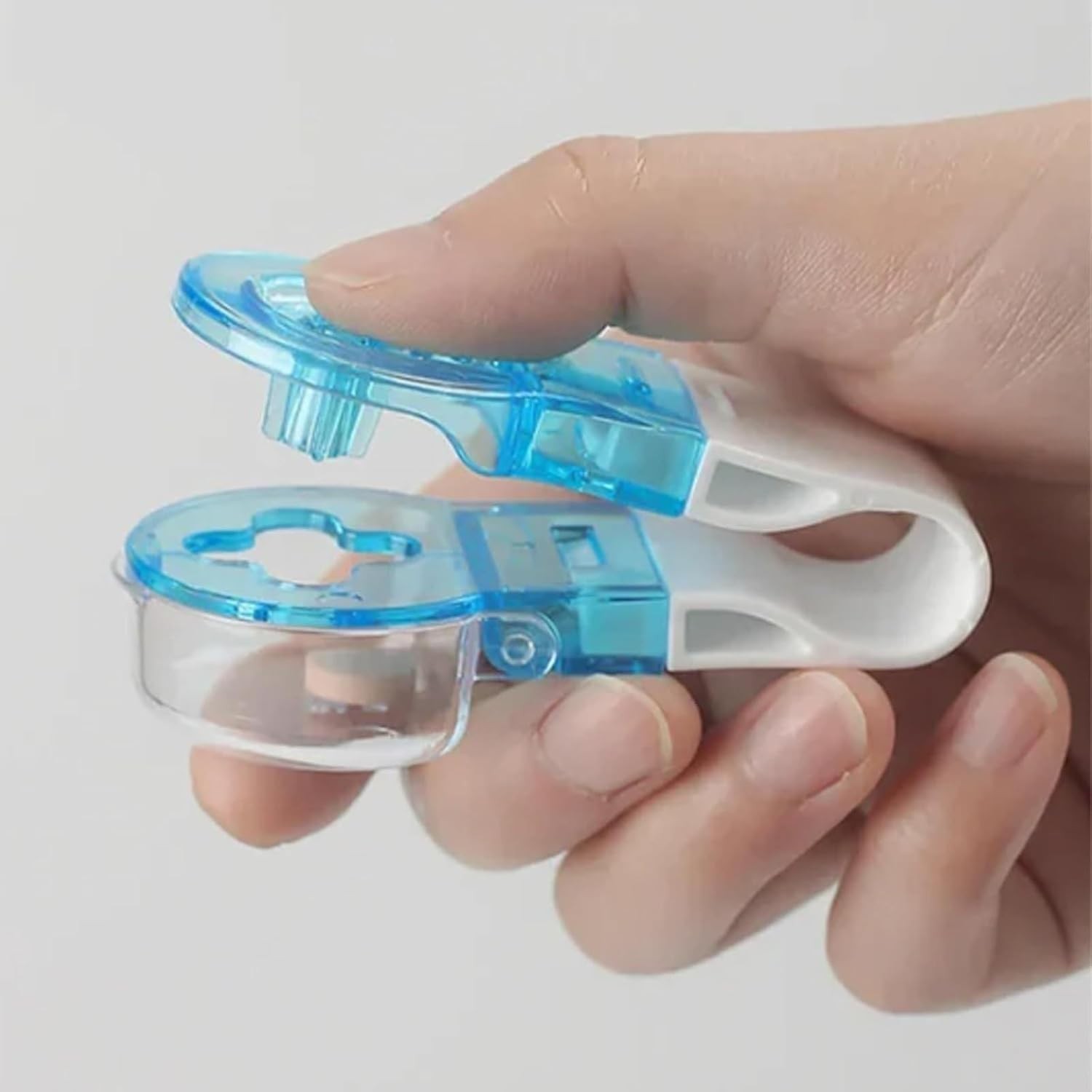 2 Pcs Blue Portable Pill Taker Remover, Blister Pack Opener Popper Assistance No