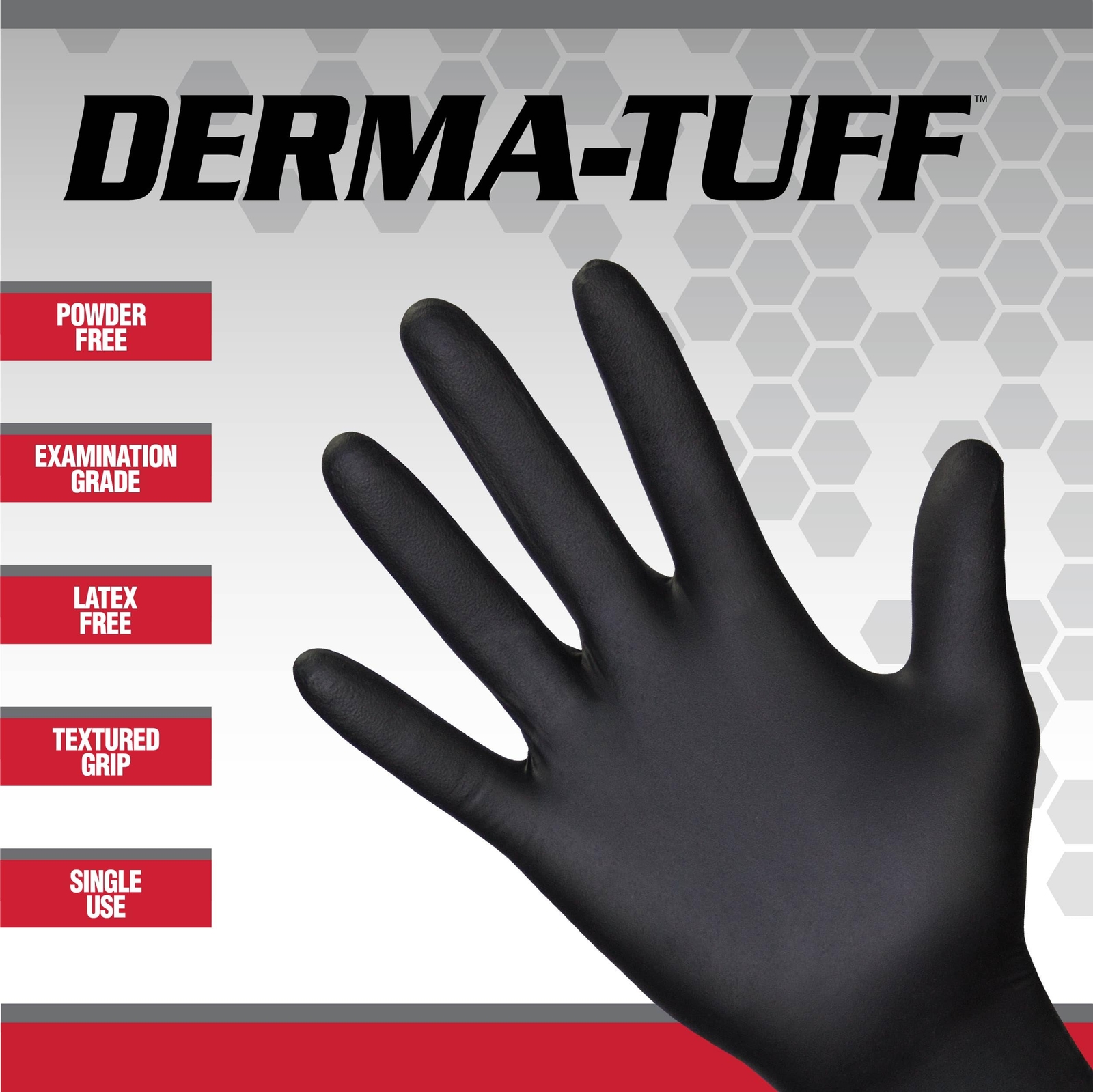 Dermatuff Powder Free Nitrile Disposable Gloves | 6 Mil Xl 100 Ct | Latex Free C