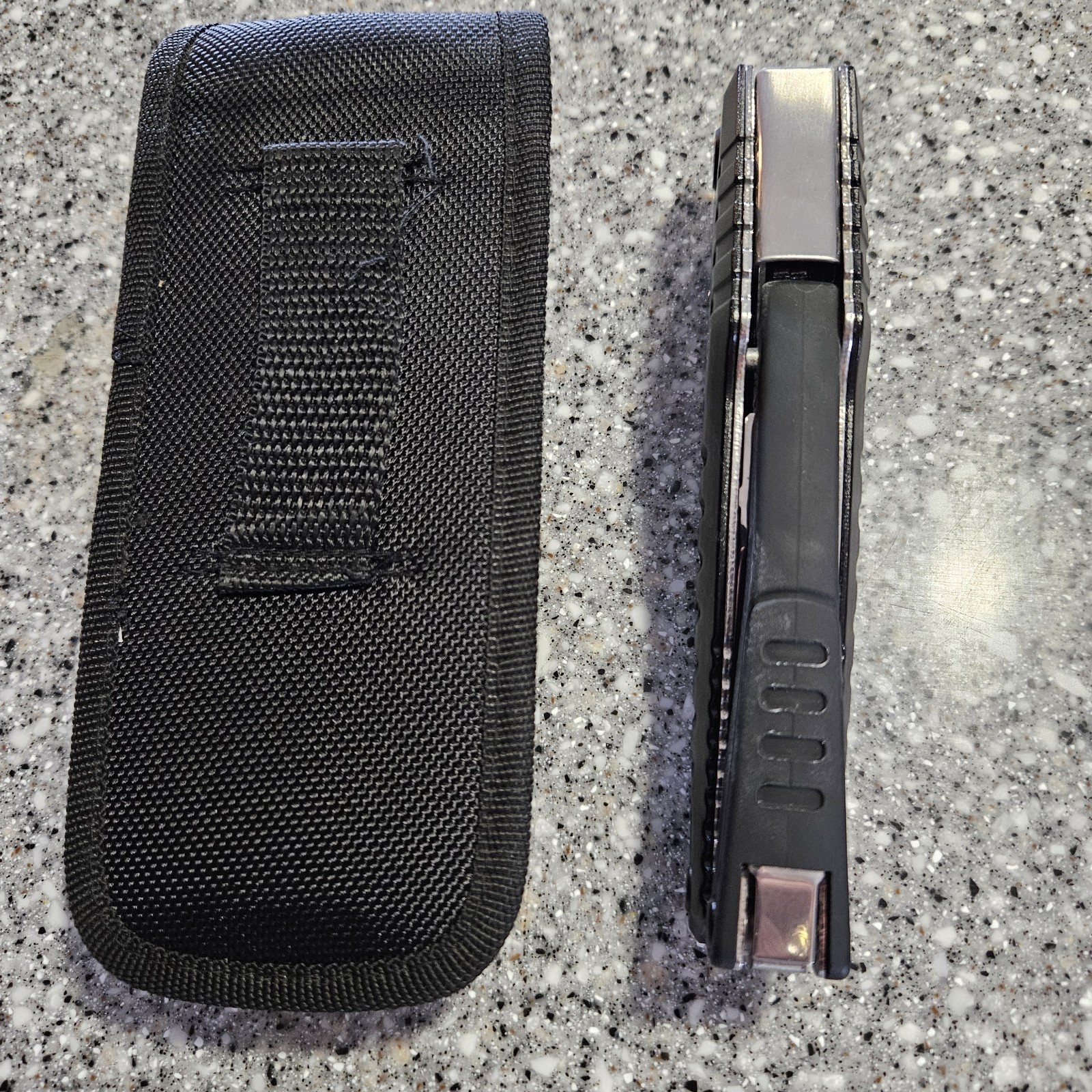 Kilimanjaro Magnus 9-in-1 XL Multi-Tool Folding with Snap Pouch. 10″ Blade Out!