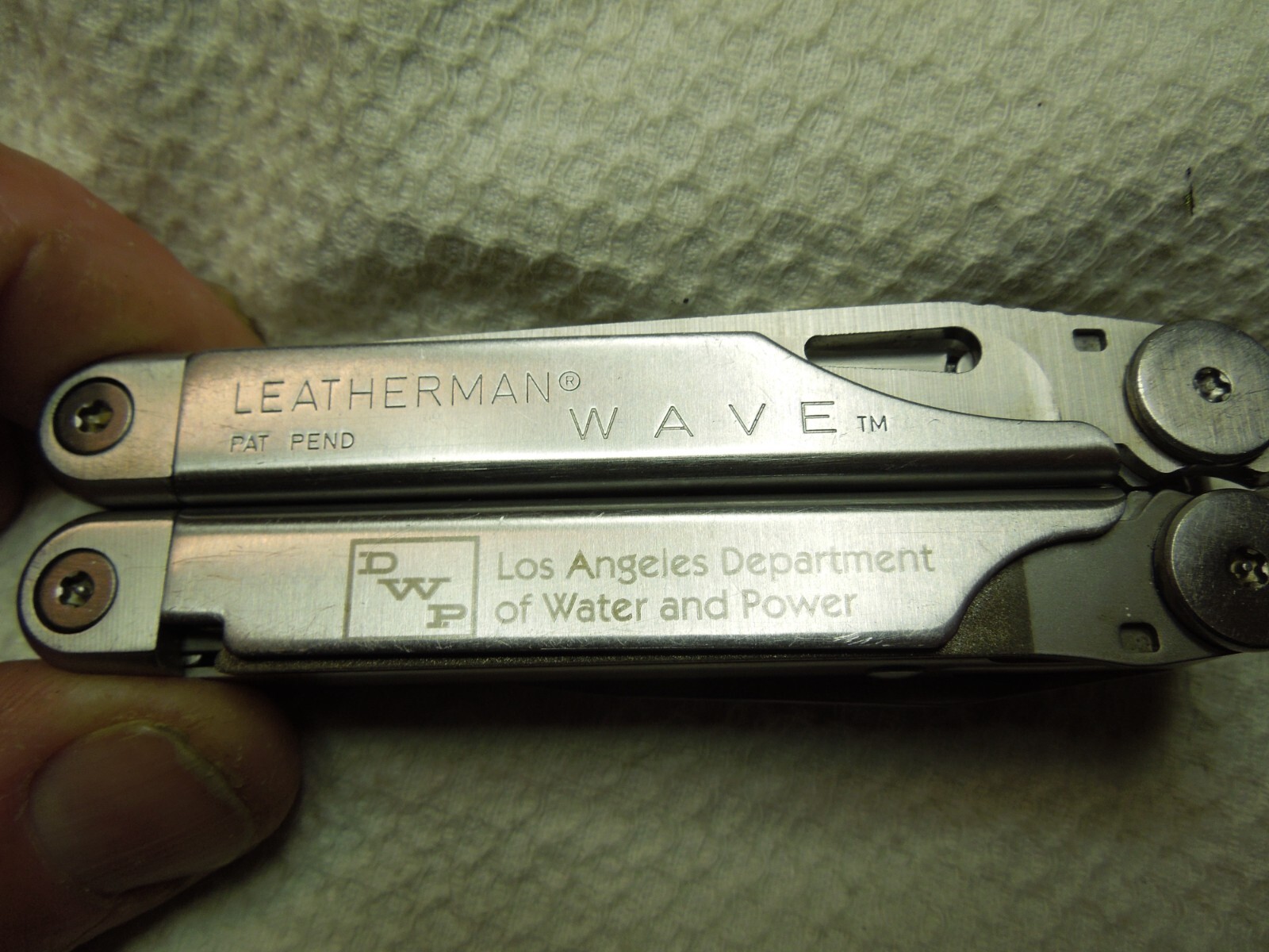 The Original Leatherman Wave Multi Tool USA 2001 PAT.PEND. UNIQUE INSCRIBED LOOK