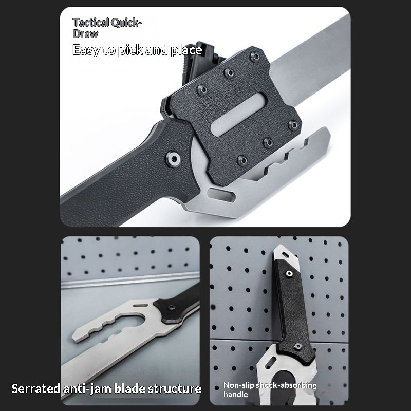 Manganese Steel Alloy 45cm Tactical EDC Crowbar Multifunctional Multi Tool For