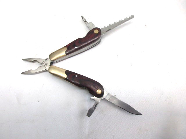 HUSKY 25 Years 25th Anniversary Limited Edition Multi-Tool Brass Wood vintage
