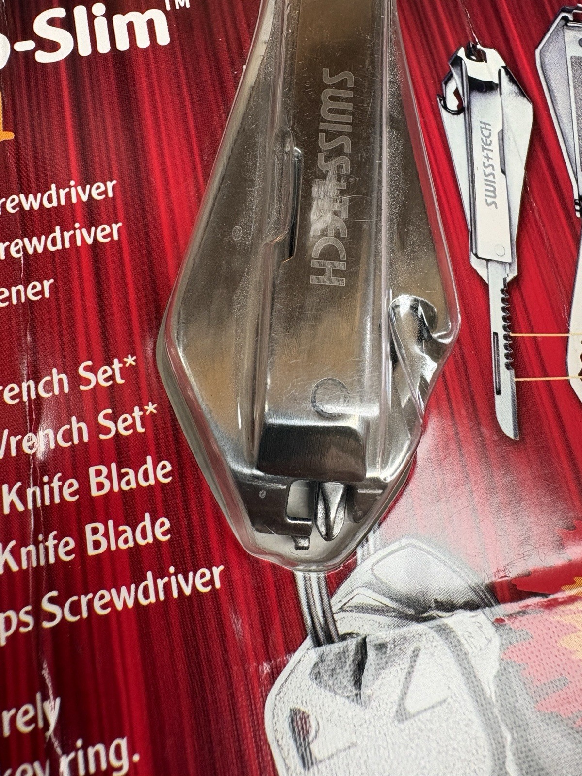 SWISS + TECH Micro-Slim 9 in 1 Multi Tool Stainless Steel (MSCSSS)