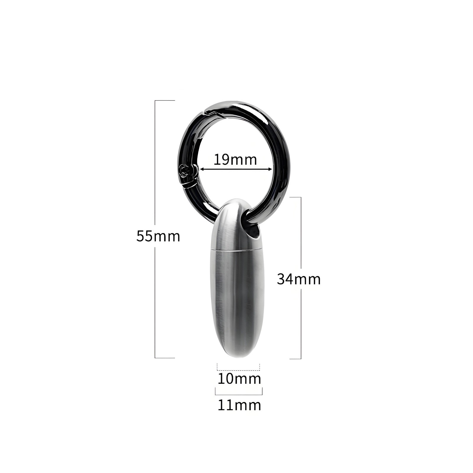 Titanium Alloy Waterproof Capsule Pill Box Keychain Travel EDC Tool Portable