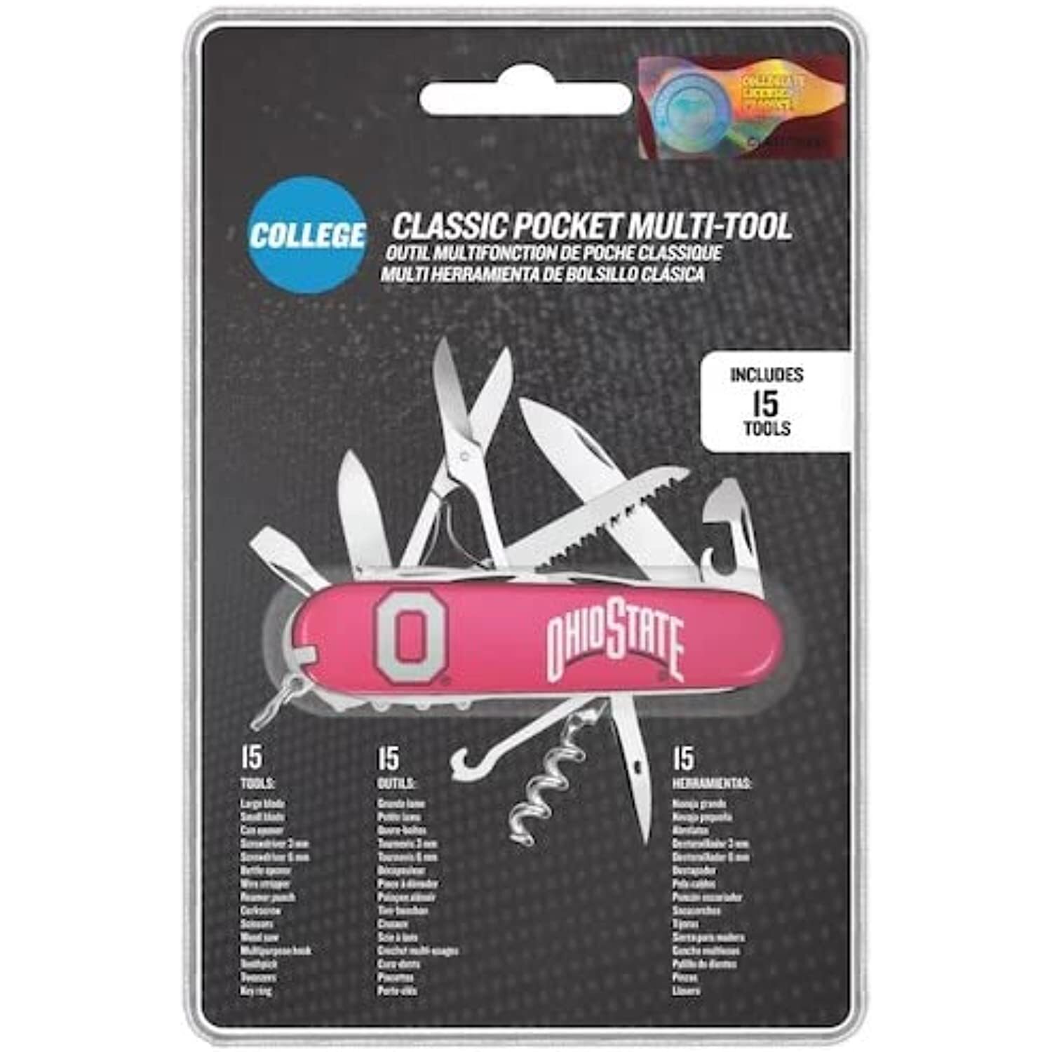Ohio State Buckeyes Pocket Multi-Tool Knife swiss army bottle opener more