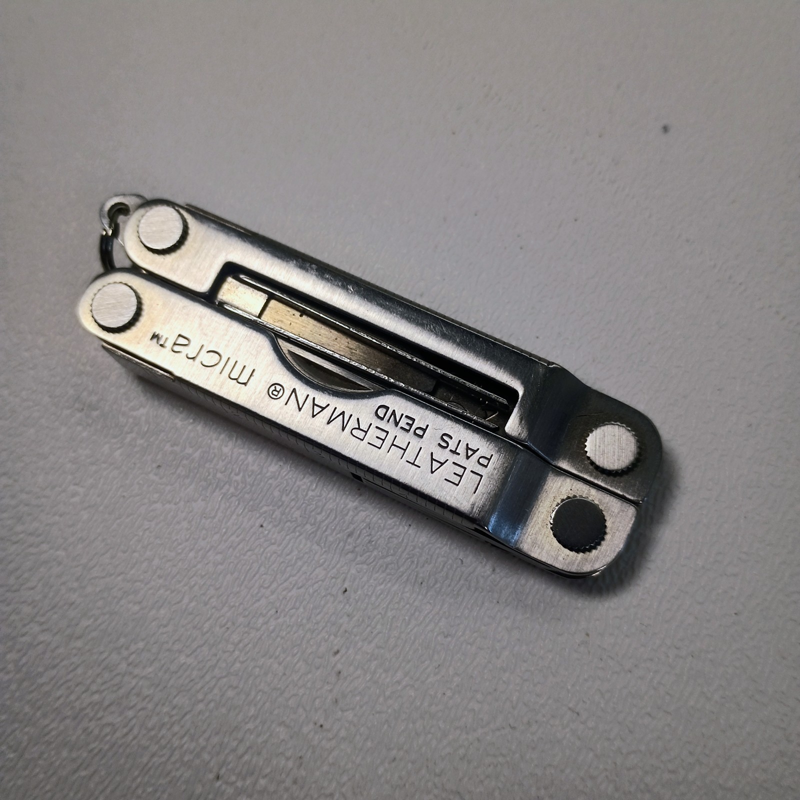 Leatherman Micra + 100% GENUINE Made in USA Exc. Condition Patent Pend Keychain