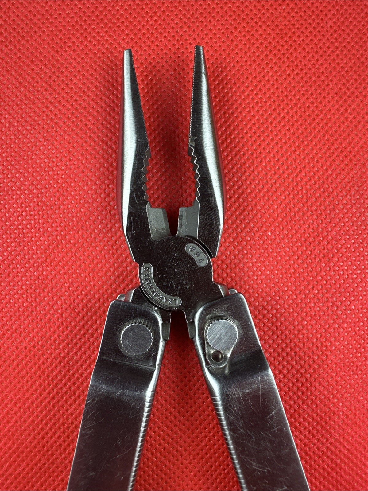 1996-7 Original Leatherman PST II Leather Sheath, Scissor, fish hook file, combo