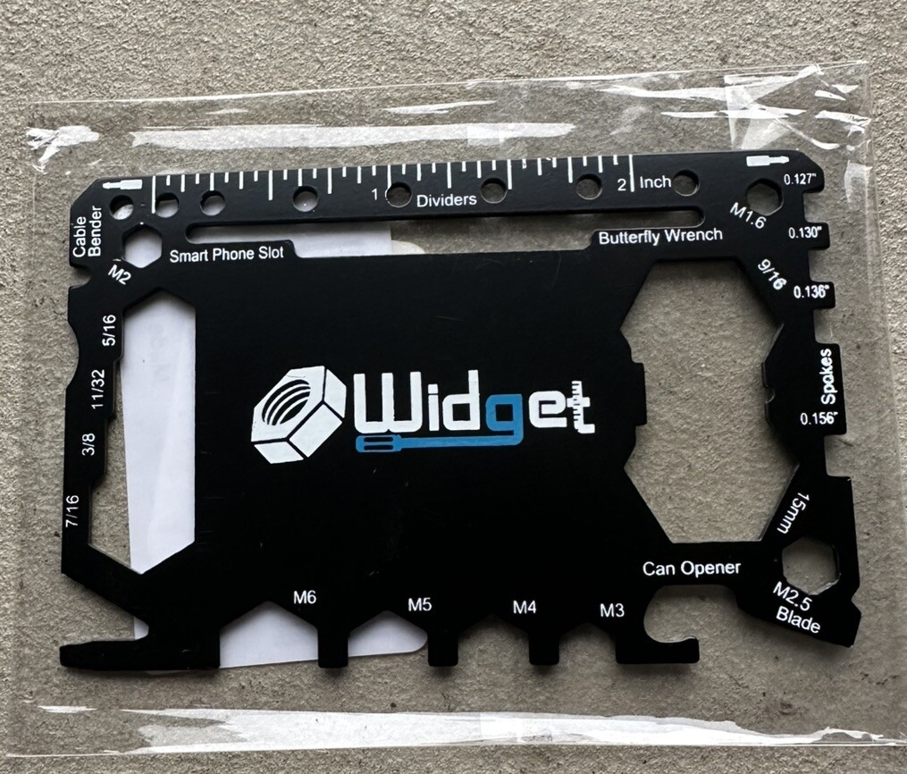 Multi purpose survival Pocket tool 43 in 1 – credit card sized multi tool Widget