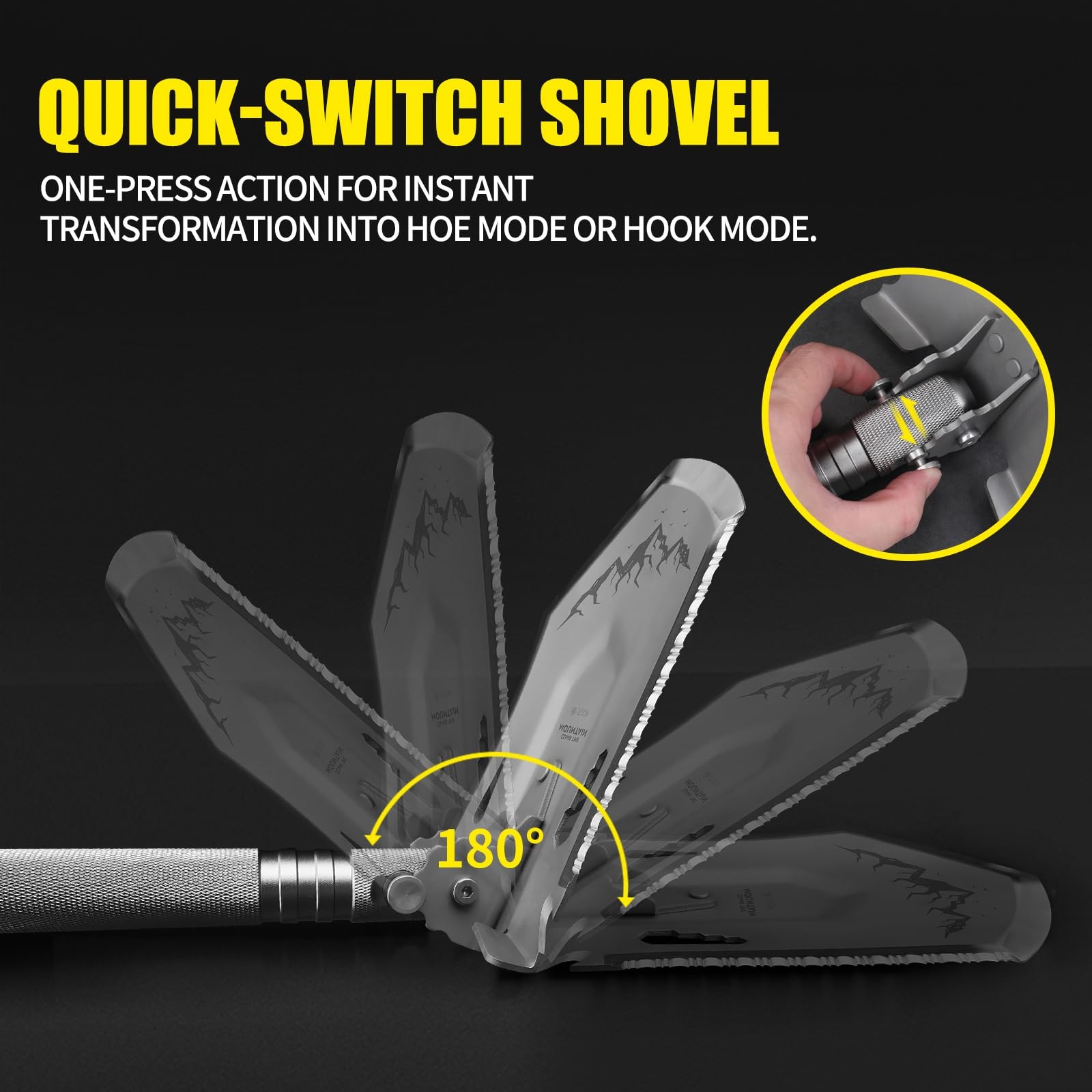 13-in-1 Multitool，Folding Shovel，Heavy Duty 3Cr13Mov Steel Multi-Purpose Camp…