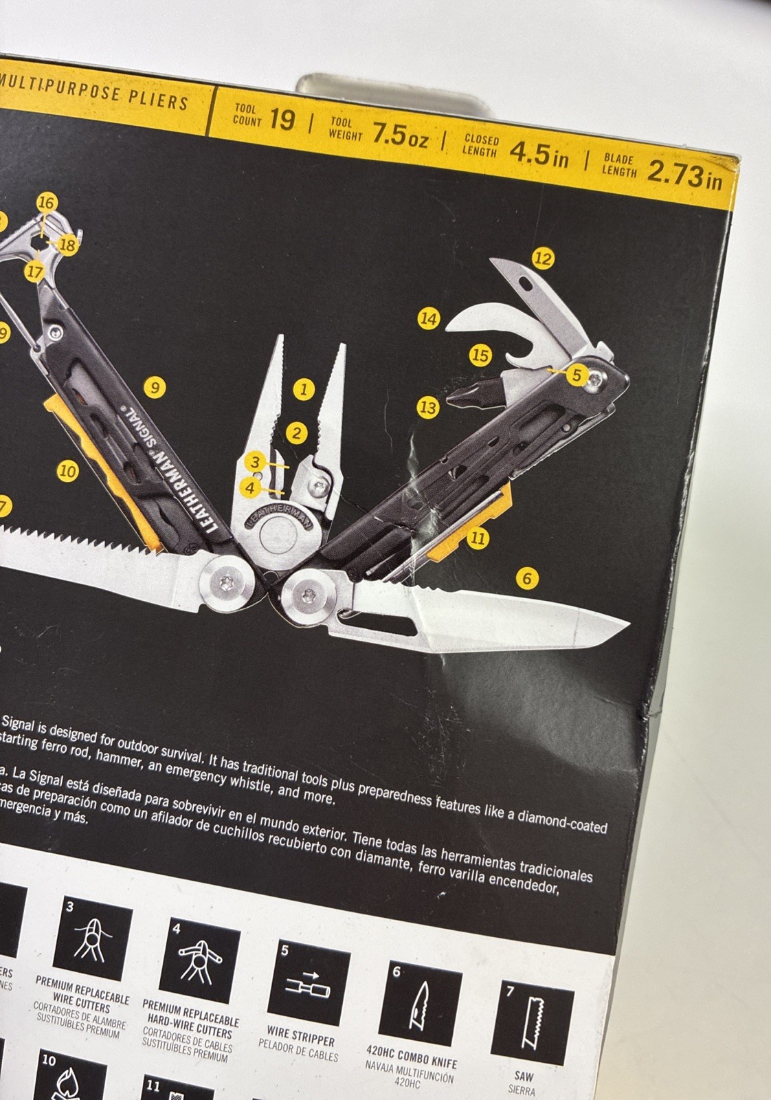 LEATHERMAN Signal 19 in 1 Multi-tool for Outdoors Camping Hiking Fishing
