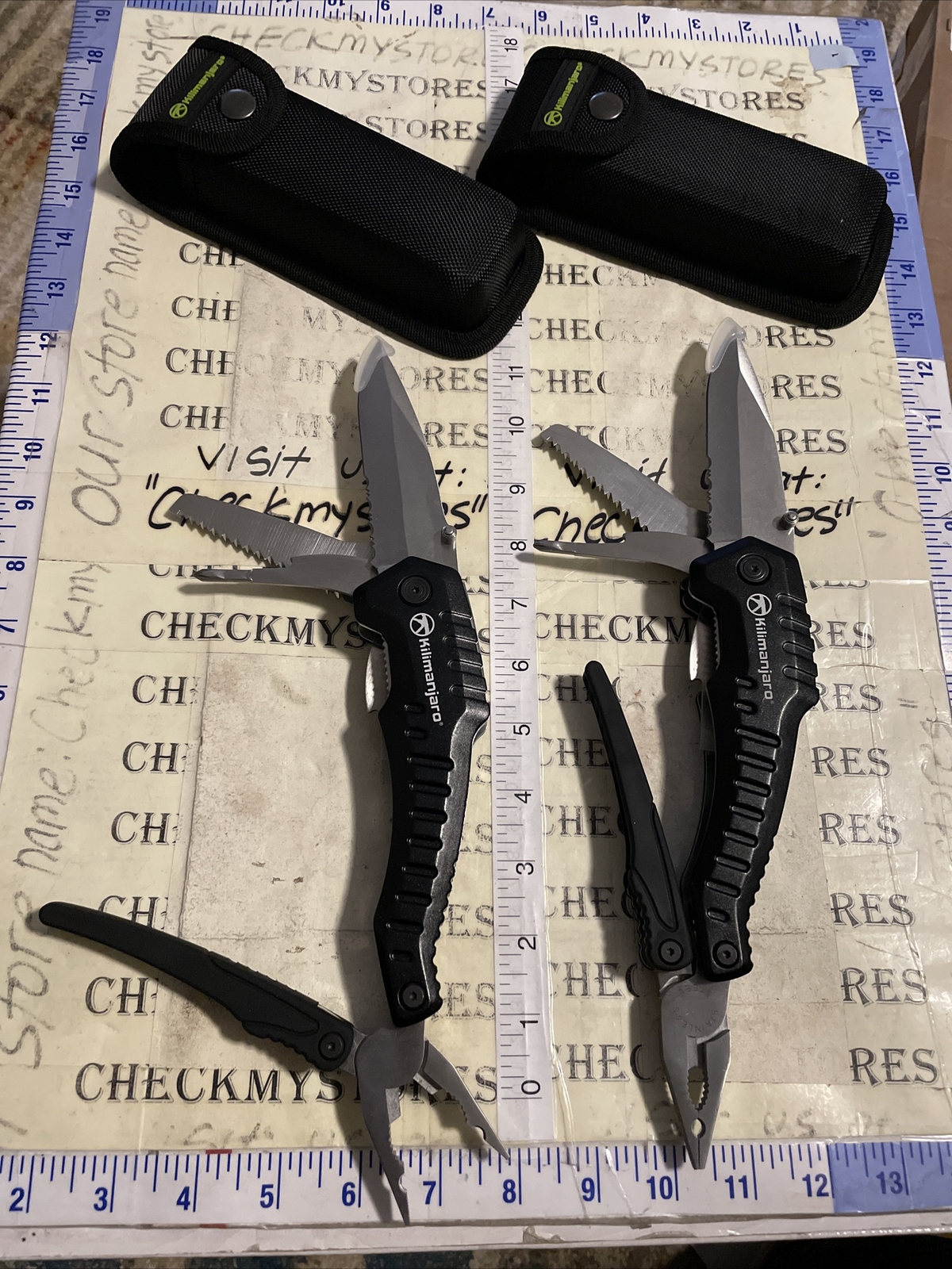 New 2X Kilimanjaro Magnus Multi-Tool with Sheath W/carry Pouch