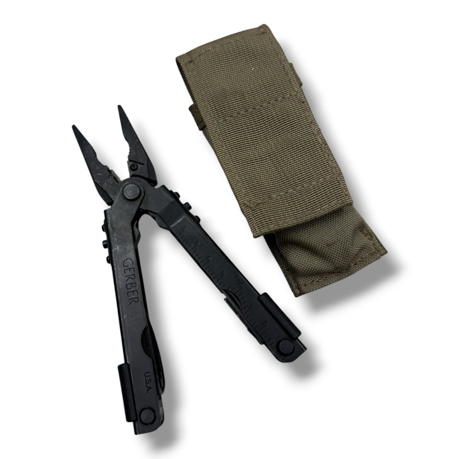 Vintage Gerber Multi-Tool Black Oxide Military USA Molle Sheath