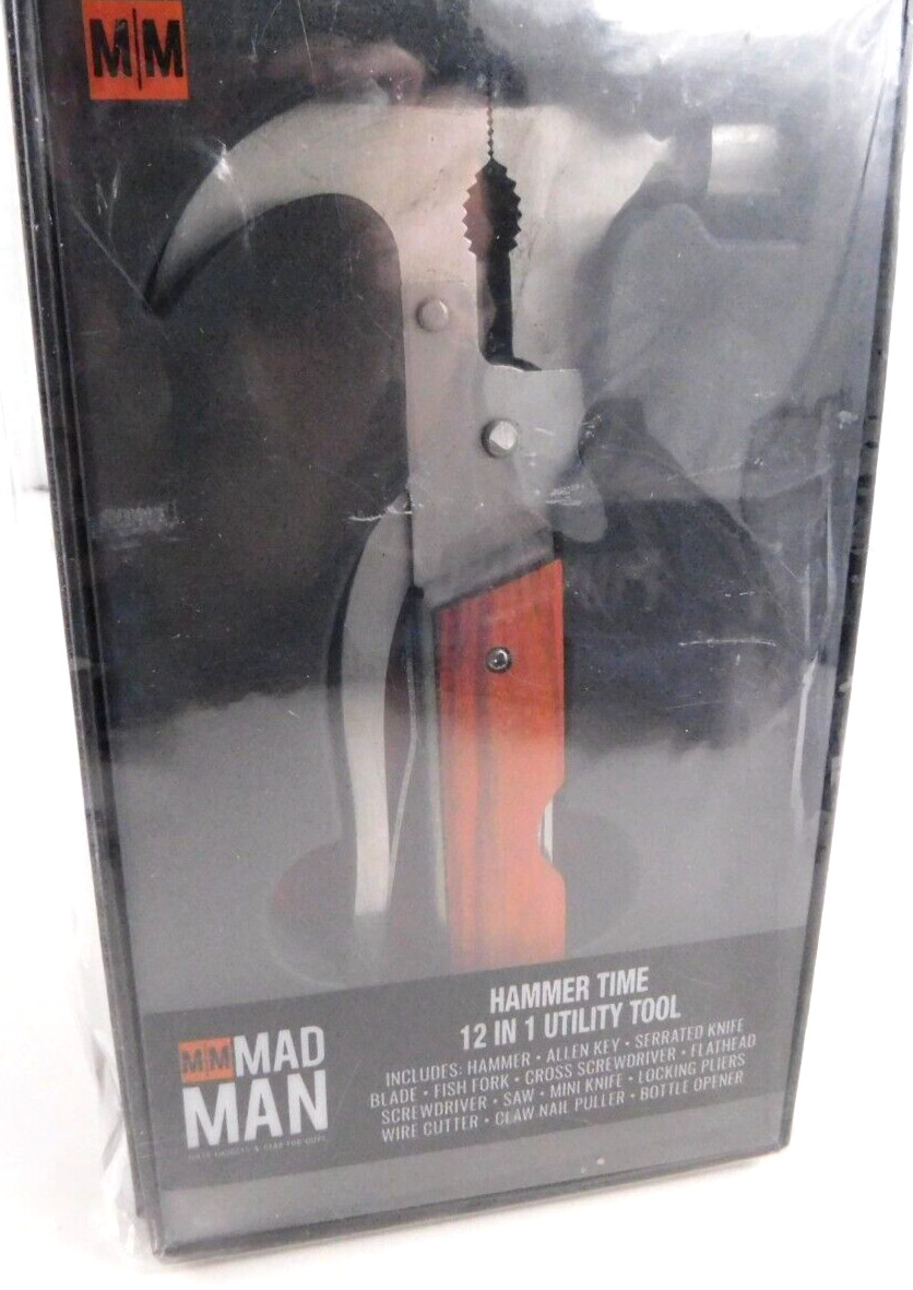 NEW SEALED MM Mad Man Hammer Time 12 in 1 Multi-Tool Car Truck Camping Backpack