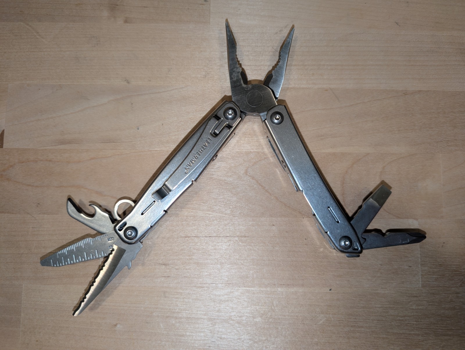 Leatherman Sidekick Multi-Tool, Knife, Pliers, Saw, Stainless